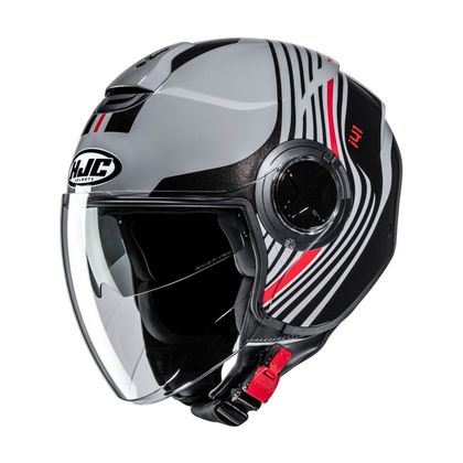 Casque jet HJC i41 - VARO - Noir / Rouge Ref : HJ1634 