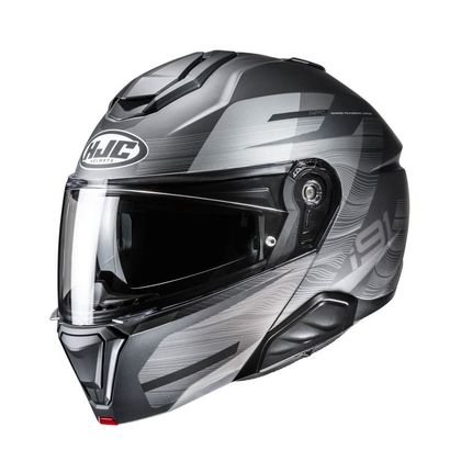 Casque modulable Hjc i91 - DUSK - Gris / Noir Ref : HJ1411 