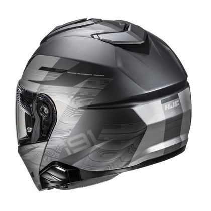 Casque modulable Hjc i91 - DUSK - Gris / Noir
