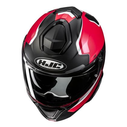Casque modulable Hjc i91 - FELIO - Noir / Rouge