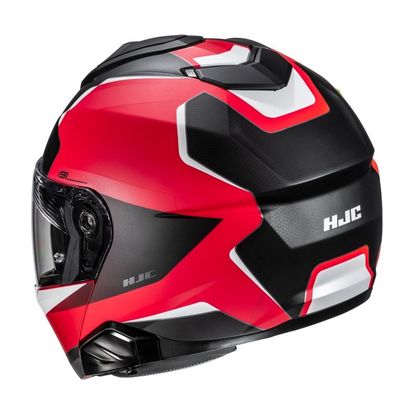 Casque modulable Hjc i91 - FELIO - Noir / Rouge