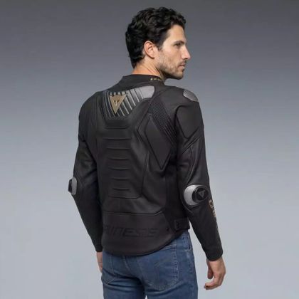 Blouson Moto Dainese SUPER SPEED 5 PERFORE - Noir / Jaune