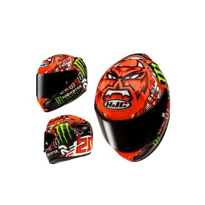 Casque intégral HJC RPHA 12 - QUARTARARO REPLICA II - Noir / Rouge