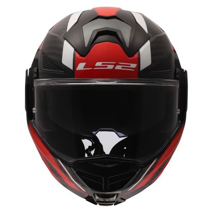 Casque modulable LS2 FF901 ADVANT X CARBON DYNAMIC - Noir / Rouge
