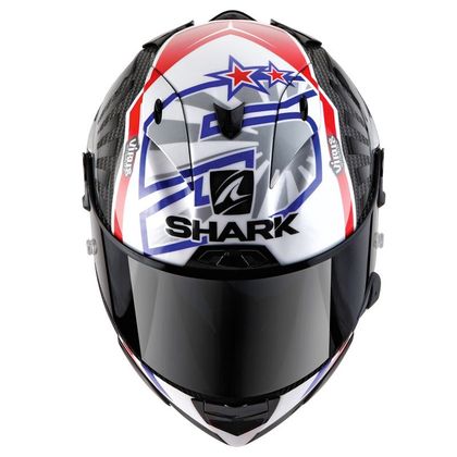 Casco Shark RACE-R PRO CARBON - REPLICA ZARCO GP FRANCE 2019 - Negro / Rojo