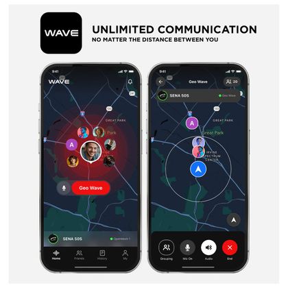 DXR BY SENA 50S - DUO - HARMAN KARDON Intercom - Zwart / Grijs