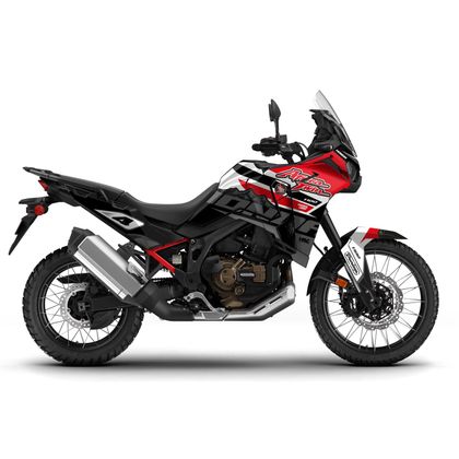 RiderUnik PRONTO Dekorationssatz - Schwarz / Rot Ref : RU3177 / HOAFRICATWINPRONTO-4 