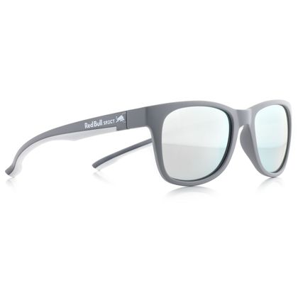 Lunettes de soleil Red Bull Spect INDY MATT GREY / WHITE / SMOKE WITH STRONG SILVER MIRROR POL
