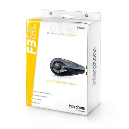 Intercom Interphone F3 MC SERIES+ PRO SOUND POUR CASQUE SCHUBERTH C3 Ref : CU0020 / 161041 