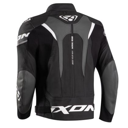 Veste Moto Ixon X - Noir Et Rouge - Taille M - Coupe Courte Pour Homme