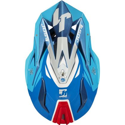 Casco de motocross JUST1 J18 PULSAR BLUE / RED / WHITE GLOSS 2021