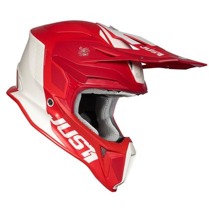 Casco de motocross JUST1 J18 PULSAR RED / WHITE MATT 2022 Ref : JS0044 