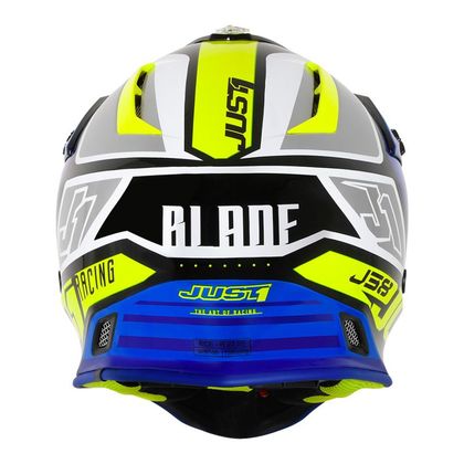 Casco de motocross JUST1 J38 BLADE BLUE/FLUO YELLOW/BLACK GLOSS 2021