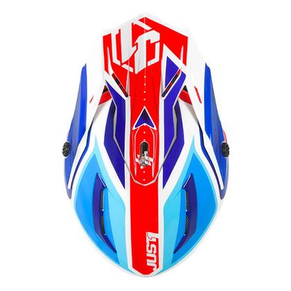 Casque cross JUST1 J38 BLADE BLUE/RED/WHITE GLOSS 2021