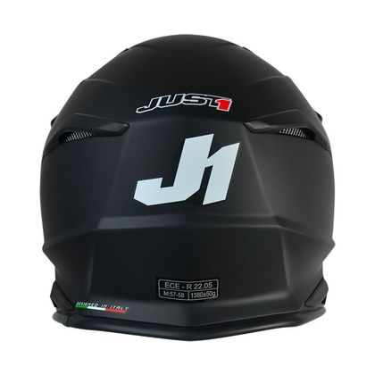 Casco de motocross JUST1 J39 SOLID BLACK MATT 2021