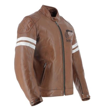 Blouson Helstons JAKE SPEED - CUIR - Jaune