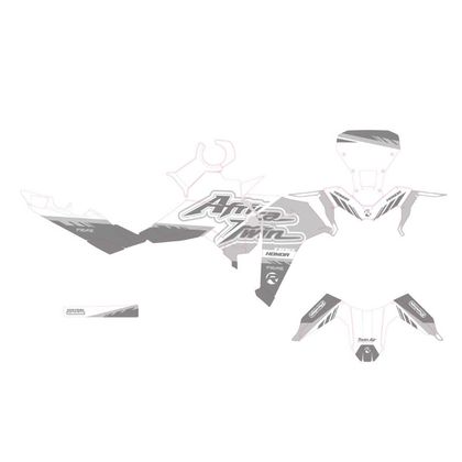 RiderUnik JANIK WHITE Decoration kit - White