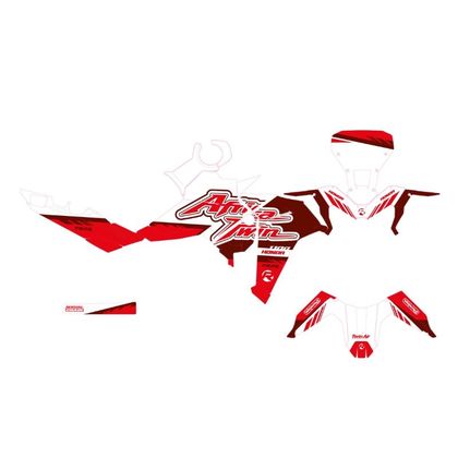 RiderUnik JANIK Dekorationssatz - Rot / Weiß