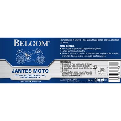 Productos cuidado Belgom para llantas 250 ml universal