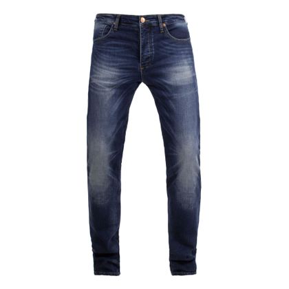 John Doe IJZEREN KOP LENGTE 30 Jean Moto - Slim - Blauw / Zwart Ref: JDE0241 