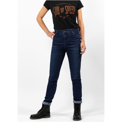 John Doe BETTY HIGH LÄNGE 32 Jean - Slim - Blau / Schwarz