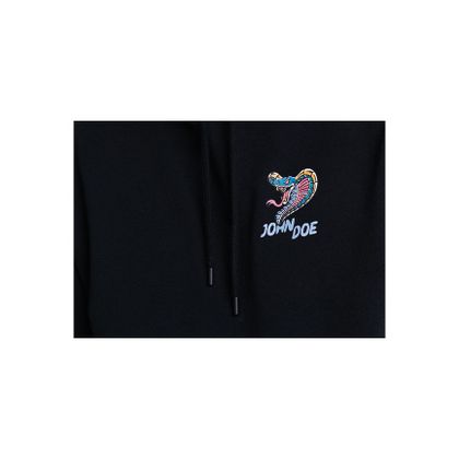 Sweat John Doe HOODIE SNAKE II - Noir
