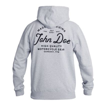 Sweat John Doe HOODIE JD LETTERING - Gris