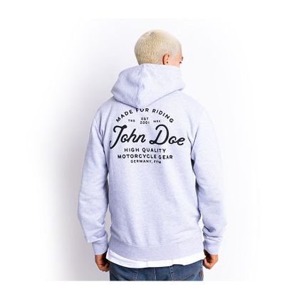 Sweat John Doe HOODIE JD LETTERING - Gris