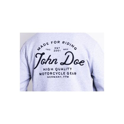 Sweat John Doe HOODIE JD LETTERING - Gris