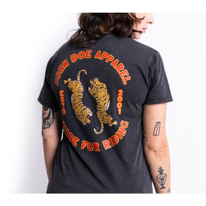 John Doe TIGER II Kurzärmeliges T-Shirt - Schwarz