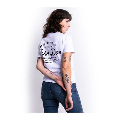 John Doe JD LETTERING Kurzärmeliges T-Shirt - Weiß