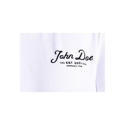 John Doe JD LETTERING Kurzärmeliges T-Shirt - Weiß