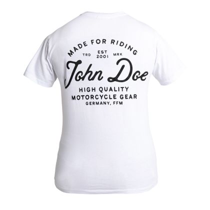 John Doe JD LETTERING Kurzärmeliges T-Shirt - Weiß