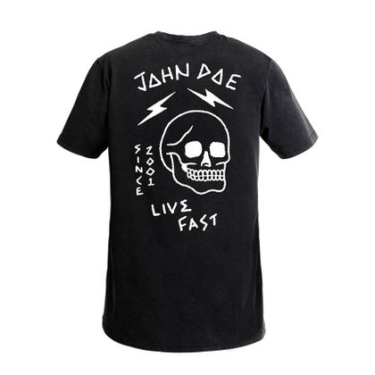 T-Shirt manches courtes John Doe LIVE FAST SKULL - Noir
