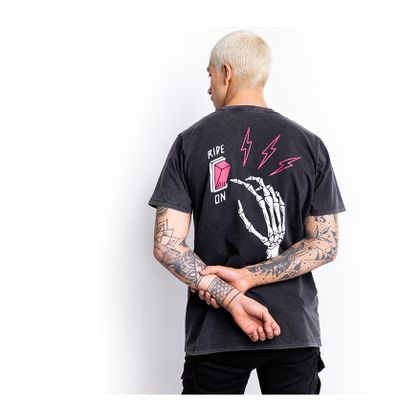 T-Shirt manches courtes John Doe RIDE ON FADE - Noir