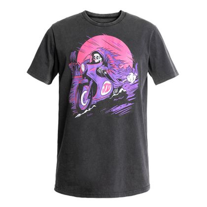 T-Shirt manches courtes John Doe PALM - Noir / Rose Ref : JDE0275 
