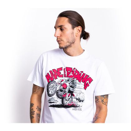 T-Shirt manches courtes John Doe WHEELIE - Blanc