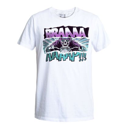 T-Shirt manches courtes John Doe BRAAAAP V2.0 - Blanc Ref : JDE0279 