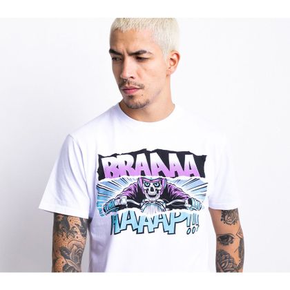 T-Shirt manches courtes John Doe BRAAAAP V2.0 - Blanc