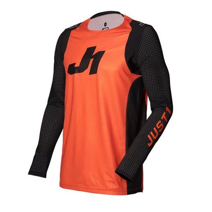Camiseta de motocross JUST1 J-FLEX ARIA ORANGE / BLACK 2021 Ref : JS0117 