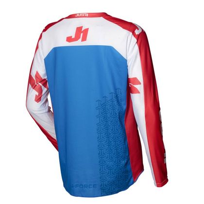Camiseta de motocross JUST1 J-FORCE TERRA BLUE / RED / WHITE 2021