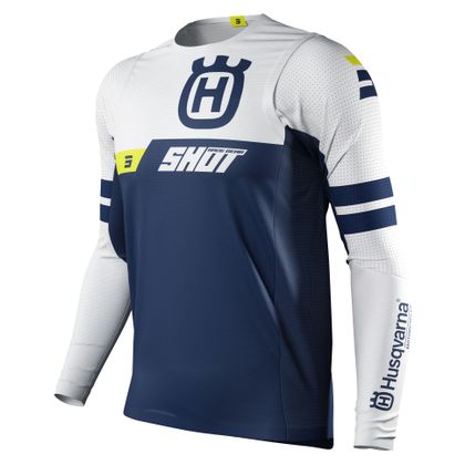 Camiseta de motocross Shot AEROLITE - HUSQVARNA LIMITED EDITION BLUE 2023 Ref : SO2054 