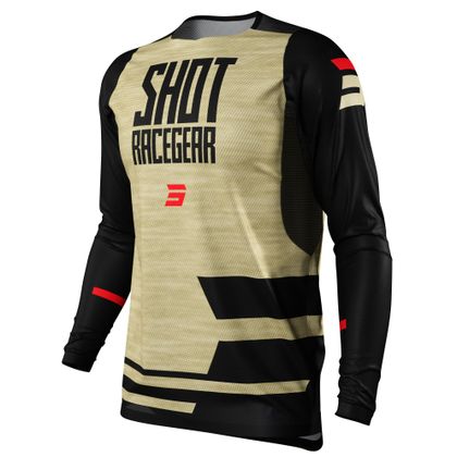 Camiseta de motocross Shot CONTACT - LOOM SAND 2022 - Beige / Negro Ref : SO2092 