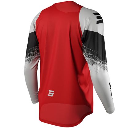 Camiseta de motocross Shot RAW BURST - RED 2023