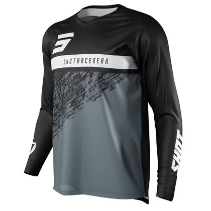 Camiseta de motocross Shot DEVO ROLL - BLACK 2022 - Negro Ref : SO2113 