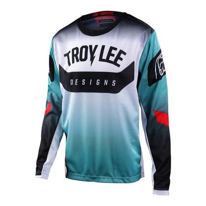 Camiseta de motocross TroyLee design GP ARC YOUTH - Azul / Amarillo Ref : TRL0954 