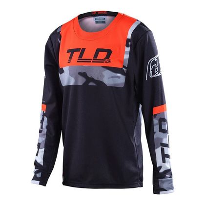 Camiseta de motocross TroyLee design GP BRAZEN YOUTH - Negro / Naranja Ref : TRL0953 