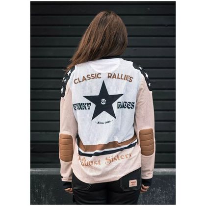 Wildust JERSEY CROSS T-Shirt mit langen Ärmeln - Schwarz / Weiß