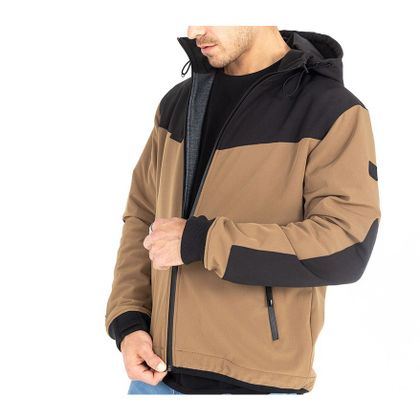 Sweat moto John Doe XTM V3 Softshell - Marron / Noir