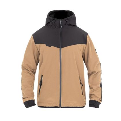 Sweat moto John Doe XTM V3 Softshell - Marron / Noir Ref : JDE0293 